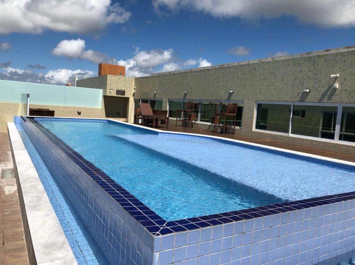 Confortavel Flat Com Piscina De Borda Infinita Na Cobertura Cabedelo Eksteriør billede