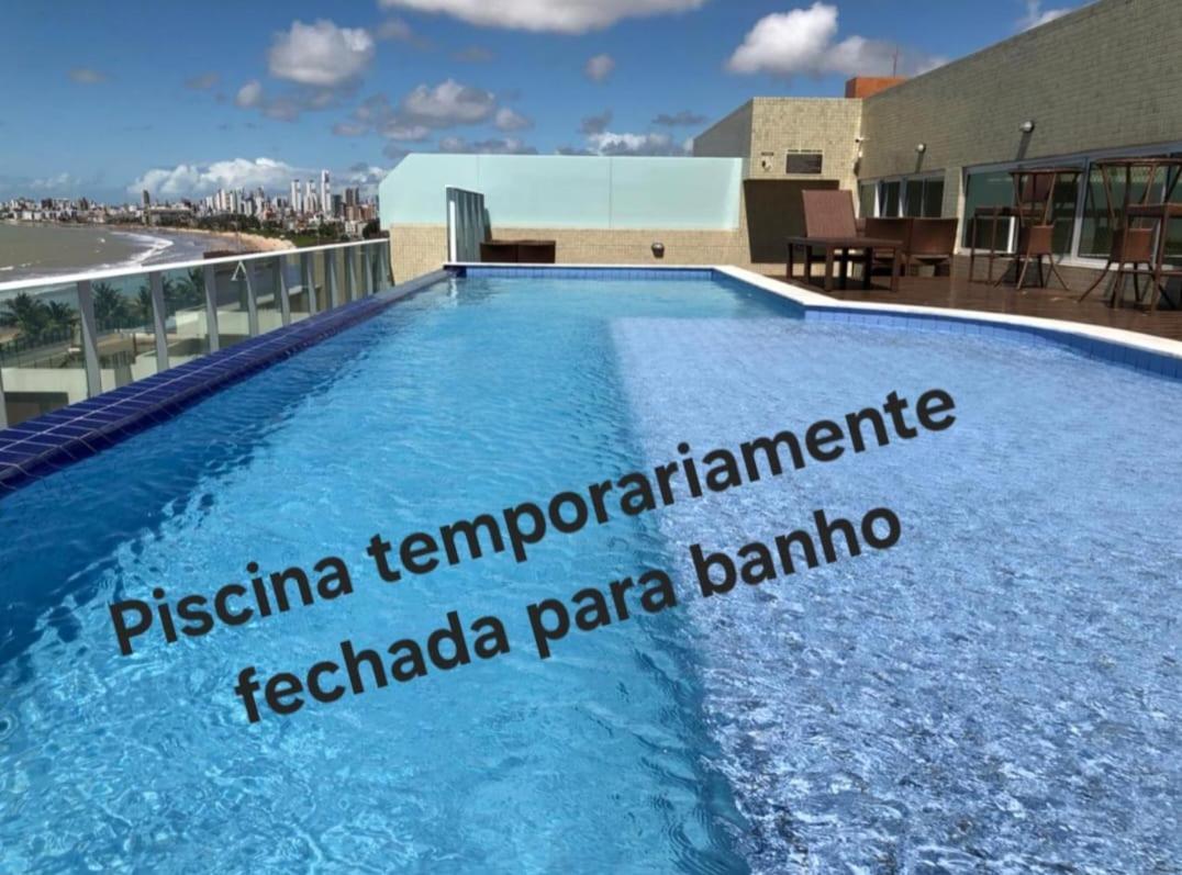 Confortavel Flat Com Piscina De Borda Infinita Na Cobertura Cabedelo Eksteriør billede